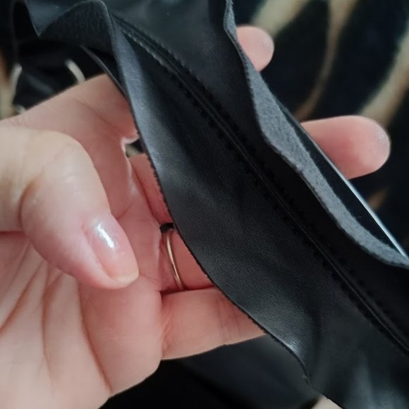 👜CÉLINE DION Vintage Black & Silver Shoulder Bag - Picture 6 of 16